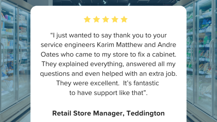 Client Appreciation for our Service Engineers